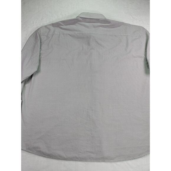 Stacy Adams Size 4XL 20 34/35 Reg Fit Sergio Dots White Dress Shirt - Picture 12 of 13